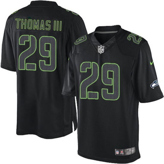 Men's Nike Seattle Seahawks 29 Earl Thomas III Limited Black Impact NFL Jersey