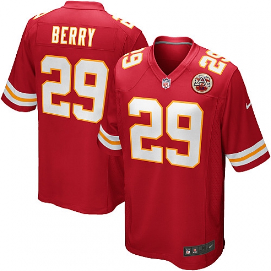 Men's Nike Kansas City Chiefs 29 Eric Berry Game Red Team Color NFL Jersey