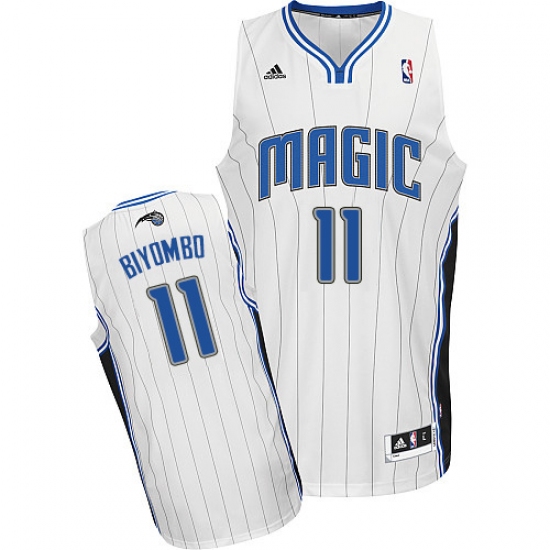Men's Adidas Orlando Magic 11 Bismack Biyombo Swingman White Home NBA Jersey