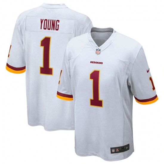 Men's Washington Redskins 1 Chase Young Nike White 2020 NFL Draft First Round Pick Game Jersey.webp