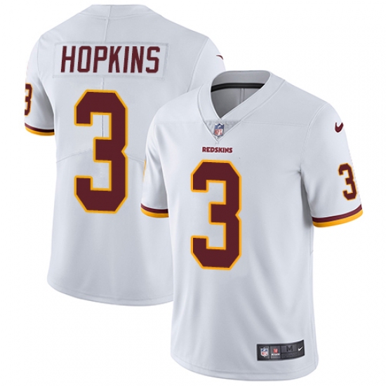 Youth Nike Washington Redskins 3 Dustin Hopkins Elite White NFL Jersey