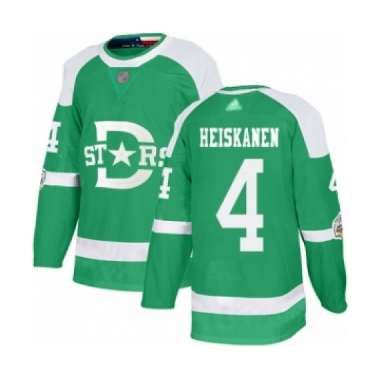 Youth Dallas Stars 4 Miro Heiskanen Authentic Green 2020 Winter Classic Hockey Jersey