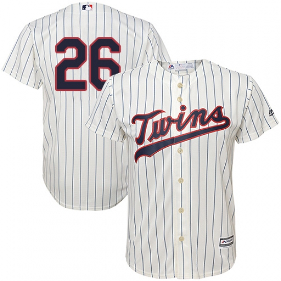 Youth Majestic Minnesota Twins 26 Max Kepler Replica Cream Alternate Cool Base MLB Jersey