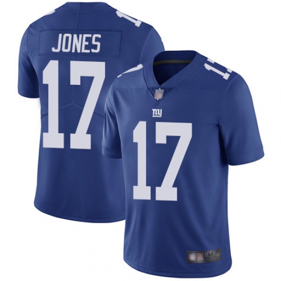 Nike New York Giants 17 Daniel Jones Royal Blue Team Color Men's Stitched NFL Vapor Untouchable Limited Jersey