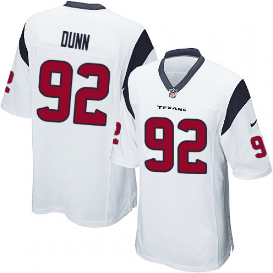 Men's Nike Houston Texans 92 Brandon Dunn Game White NFL Jersey