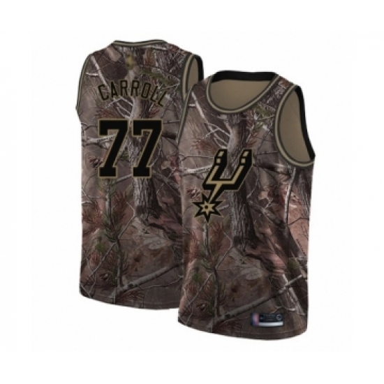 Youth San Antonio Spurs 77 DeMarre Carroll Swingman Camo Realtree Collection Basketball Jersey