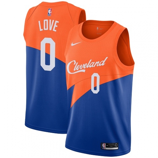 Women's Nike Cleveland Cavaliers 0 Kevin Love Swingman Blue NBA Jersey - City Edition