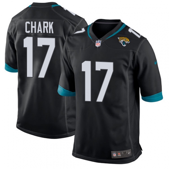 Men's Nike Jacksonville Jaguars 17 DJ Chark Game Teal Green Team Color NFL Jersey