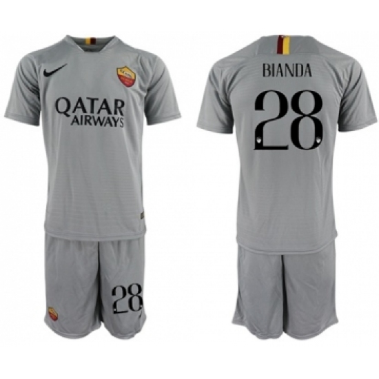 Roma 28 Bianda Away Soccer Club Jersey