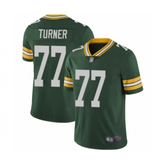 Men's Green Bay Packers 77 Billy Turner Green Team Color Vapor Untouchable Limited Player Football Jersey
