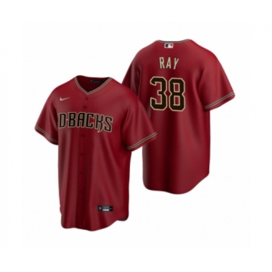 Men's Arizona Diamondbacks 38 Robbie Ray Nike Red Replica Alternate Jersey