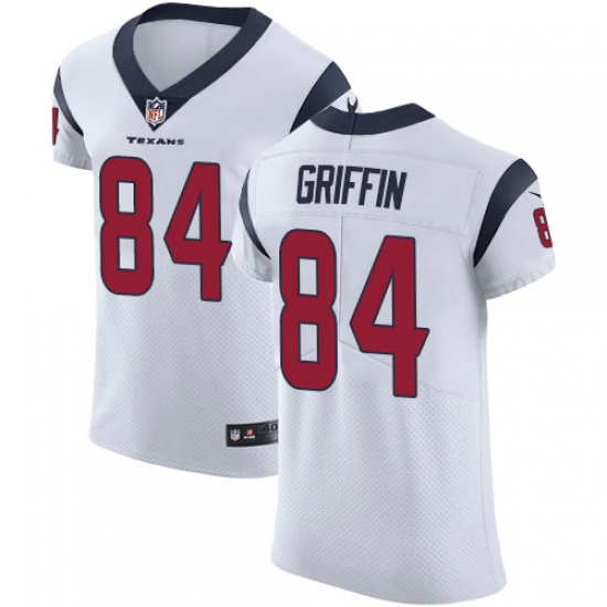 Men's Nike Houston Texans 84 Ryan Griffin White Vapor Untouchable Elite Player NFL Jersey