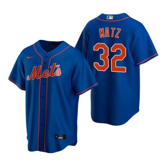 Men's Nike New York Mets 32 Steven Matz Royal Alternate Stitched Baseball Jersey