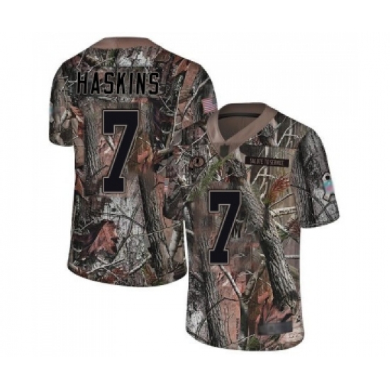 Men's Washington Redskins 7 Dwayne Haskins Limited Camo Rush Realtree Football Jersey