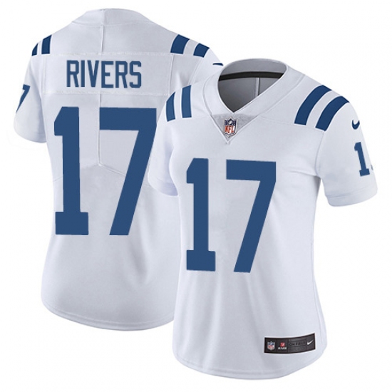 Women's Nike Indianapolis Colts 17 Philip Rivers White Stitched NFL Vapor Untouchable Limited Jersey