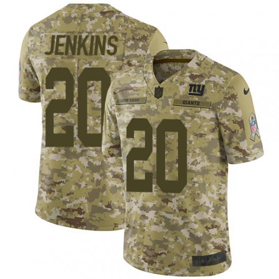 Youth Nike New York Giants 20 Janoris Jenkins Limited Camo 2018 Salute to Service NFL Jersey