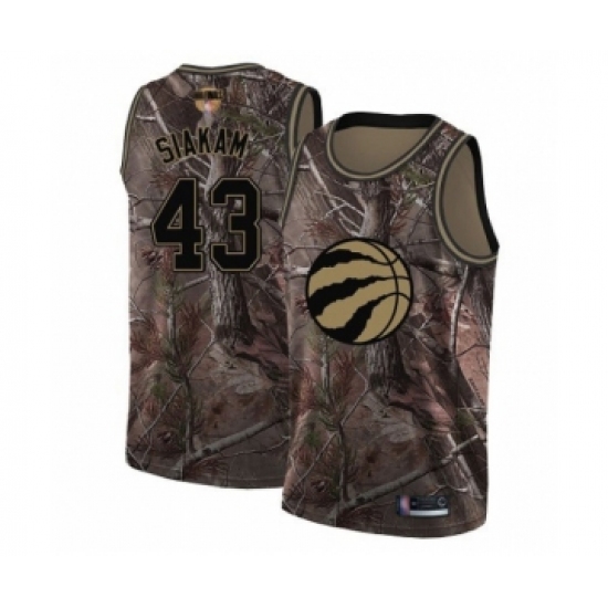 Youth Toronto Raptors 43 Pascal Siakam Swingman Camo Realtree Collection 2019 Basketball Finals Bound Jersey