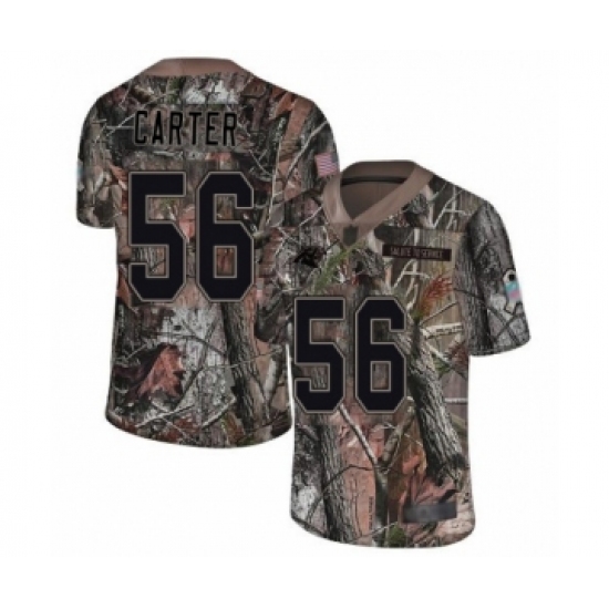 Youth Carolina Panthers 56 Jermaine Carter Camo Rush Realtree Limited Football Jersey