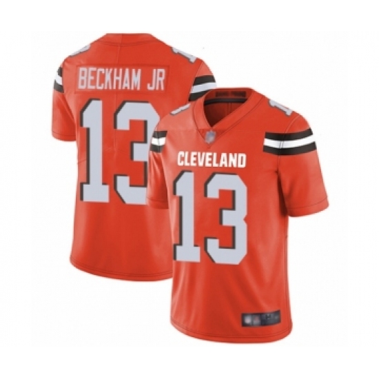 Men's Odell Beckham Jr. Limited Orange Nike Jersey NFL Cleveland Browns 13 Alternate Vapor Untouchable