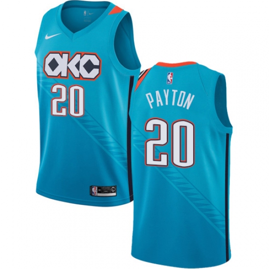 Youth Nike Oklahoma City Thunder 20 Gary Payton Swingman Turquoise NBA Jersey - City Edition