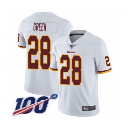 Youth Washington Redskins 28 Darrell Green White Vapor Untouchable Limited Player 100th Season Football Jersey