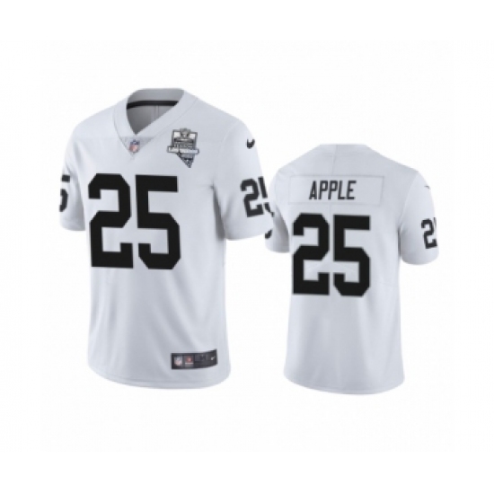 Women's Oakland Raiders 25 Eli Apple White 2020 Inaugural Season Vapor Limited Jersey