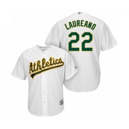 Youth Oakland Athletics 22 Ramon Laureano Authentic White Home Cool Base Baseball Player Jersey