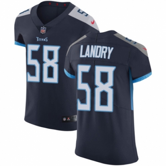 Men's Nike Tennessee Titans 58 Harold Landry Navy Blue Team Color Vapor Untouchable Elite Player NFL Jersey