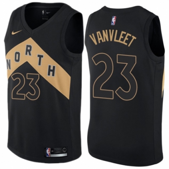 Youth Nike Toronto Raptors 23 Fred VanVleet Swingman Black NBA Jersey - City Edition