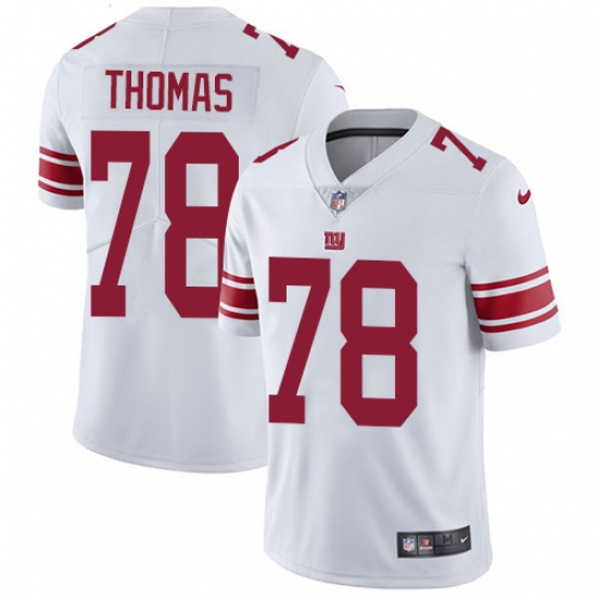 Youth New York Giants 78 Andrew Thomas White Stitched NFL Vapor Untouchable Limited Jersey