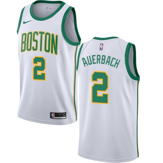 Women's Nike Boston Celtics 2 Red Auerbach Swingman White NBA Jersey - City Edition