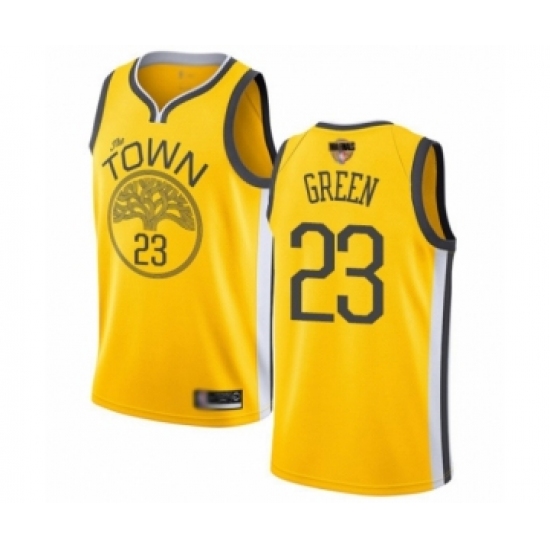 Women's Golden State Warriors 23 Draymond Green Yellow Swingman 2019 Basketball Finals Bound Jersey - Earned Edition