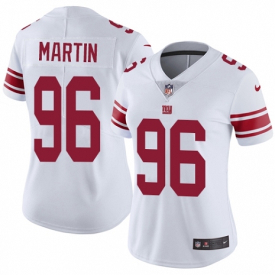 Women's Nike New York Giants 96 Kareem Martin White Vapor Untouchable Elite Player NFL Jersey