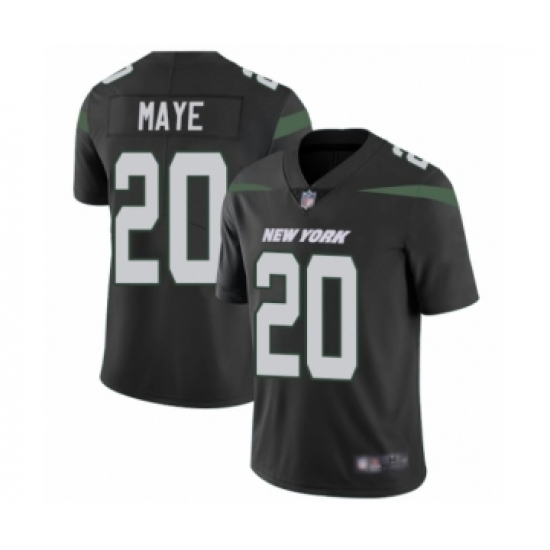 Men's New York Jets 20 Marcus Maye Black Alternate Vapor Untouchable Limited Player Football Jersey