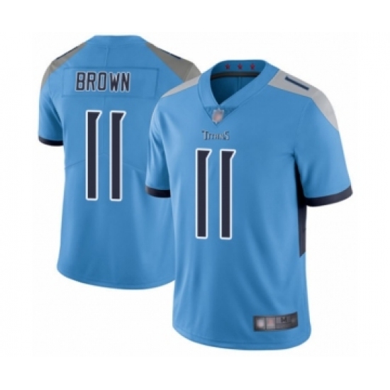 Men's Tennessee Titans 11 A.J. Brown Light Blue Alternate Vapor Untouchable Limited Player Football Jersey