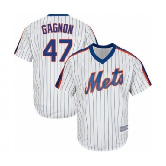 Youth New York Mets 22 Drew Gagnon Authentic White Alternate Cool Base Baseball Player Jersey