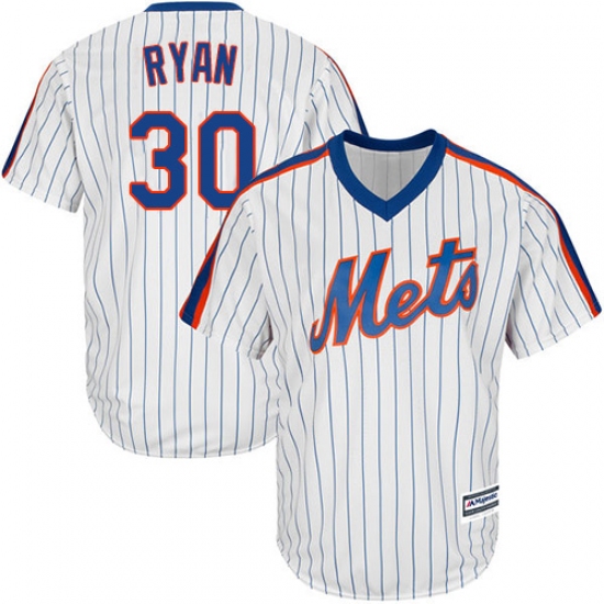 Men's Majestic New York Mets 30 Nolan Ryan Replica White Alternate Cool Base MLB Jersey