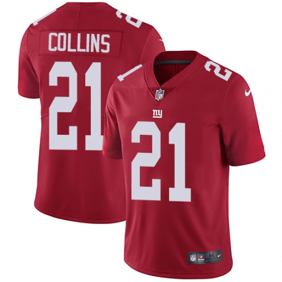 Men's Nike New York Giants 21 Landon Collins Red Alternate Vapor Untouchable Limited Player NFL Jersey