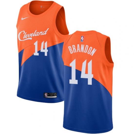 Women's Nike Cleveland Cavaliers 14 Terrell Brandon Swingman Blue NBA Jersey - City Edition