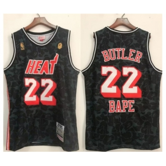 Men's Miami Heat 22 Jimmy Butler Black Stitched Jersey