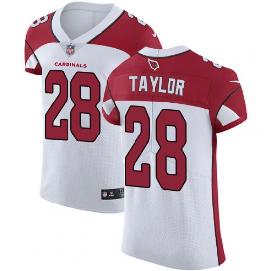 Men's Nike Arizona Cardinals 28 Jamar Taylor White Vapor Untouchable Elite Player NFL Jersey