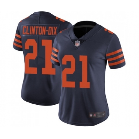 Women's Chicago Bears 21 Ha Clinton-Dix Limited Navy Blue Rush Vapor Untouchable Football Jersey