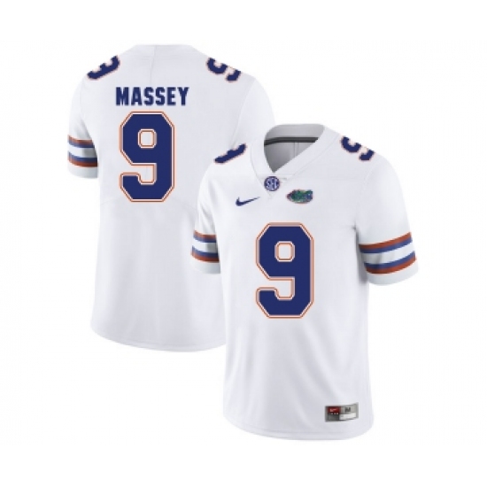 Florida Gators 9 Dre Massey White College Football Jersey