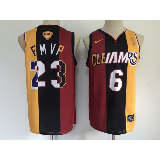 Men's Los Angeles Lakers 6-23 LeBron James Swingman Basketball Jersey