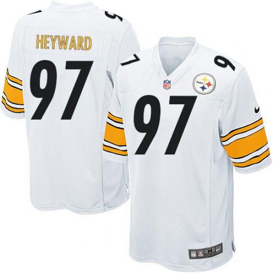 Men's Nike Pittsburgh Steelers 97 Cameron Heyward Game White NFL Jersey