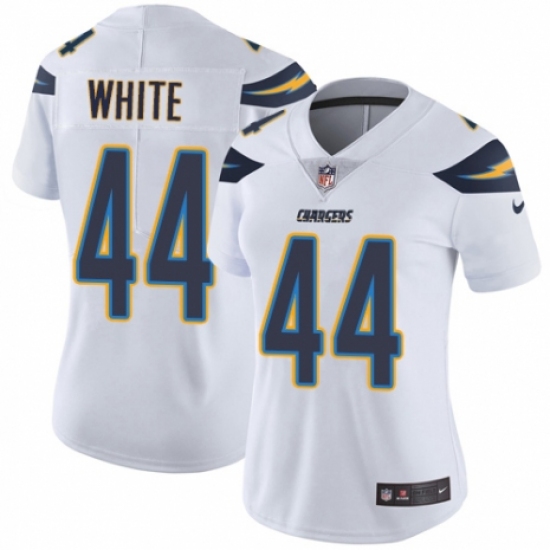 Women's Nike Los Angeles Chargers 44 Kyzir White Vapor Untouchable Limited Player NFL Jersey