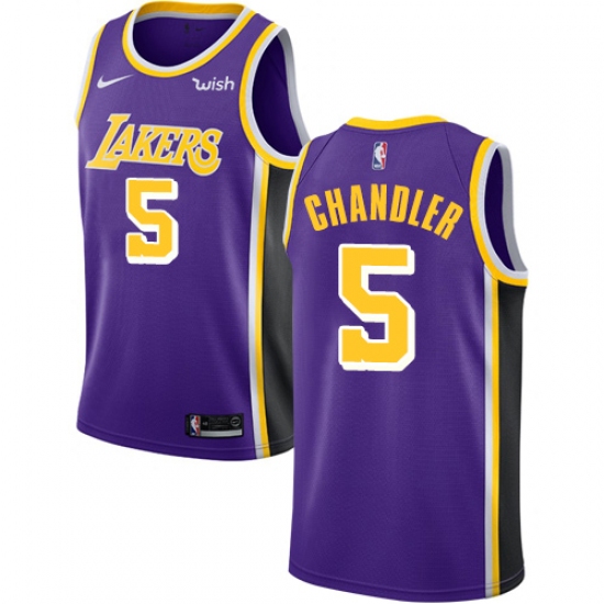 Youth Nike Los Angeles Lakers 5 Tyson Chandler Swingman Purple NBA Jersey - Statement Edition