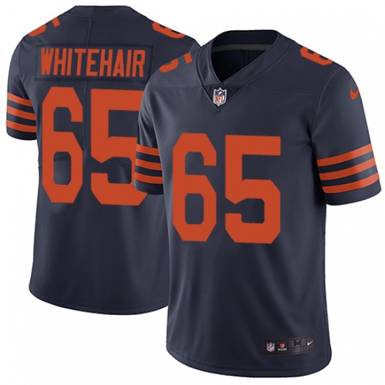 Men's Nike Chicago Bears 65 Cody Whitehair Navy Blue Alternate Vapor Untouchable Limited Player NFL Jersey