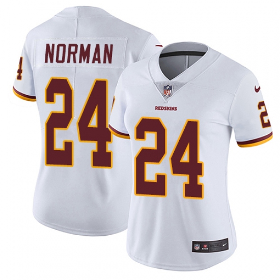 Women's Nike Washington Redskins 24 Josh Norman White Vapor Untouchable Limited Player NFL Jersey