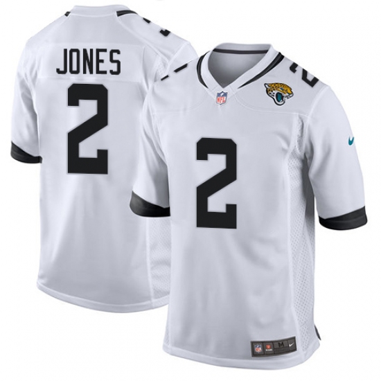 Men's Nike Jacksonville Jaguars 2 Landry Jones Game White NFL Jersey